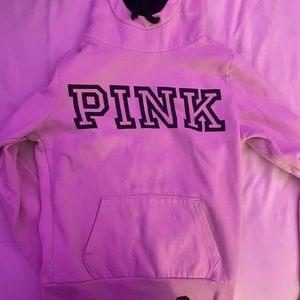 PINK hoodie w fluffy hood